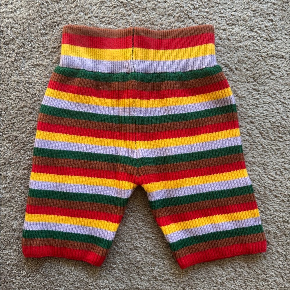 Mallory on the Moon Over the Rainbow Knot biker shorts